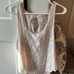 Talula Lace White Top - M
